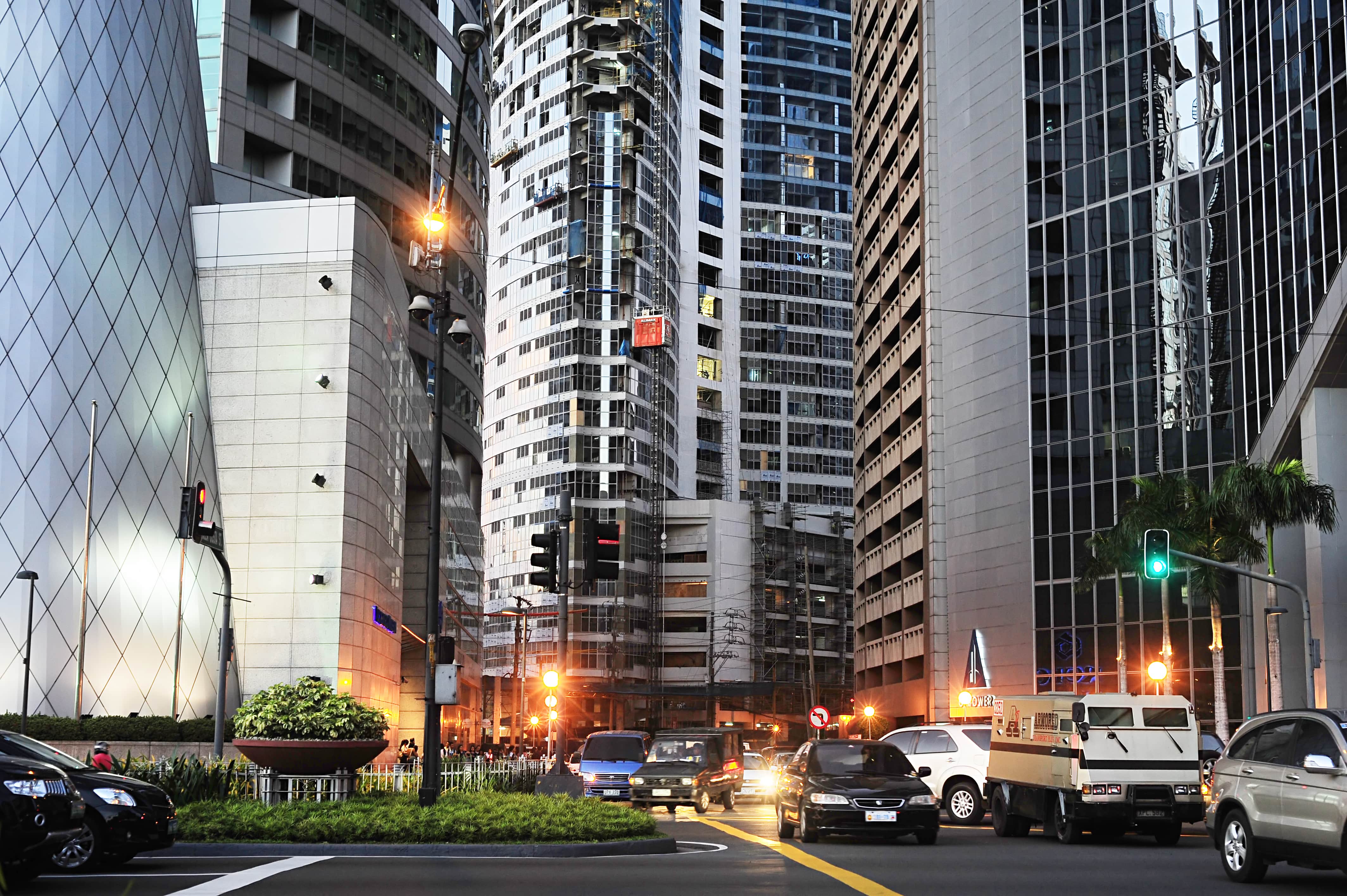 A street view of skyscrapers for media report about metro manila hotels for mother's day promotions